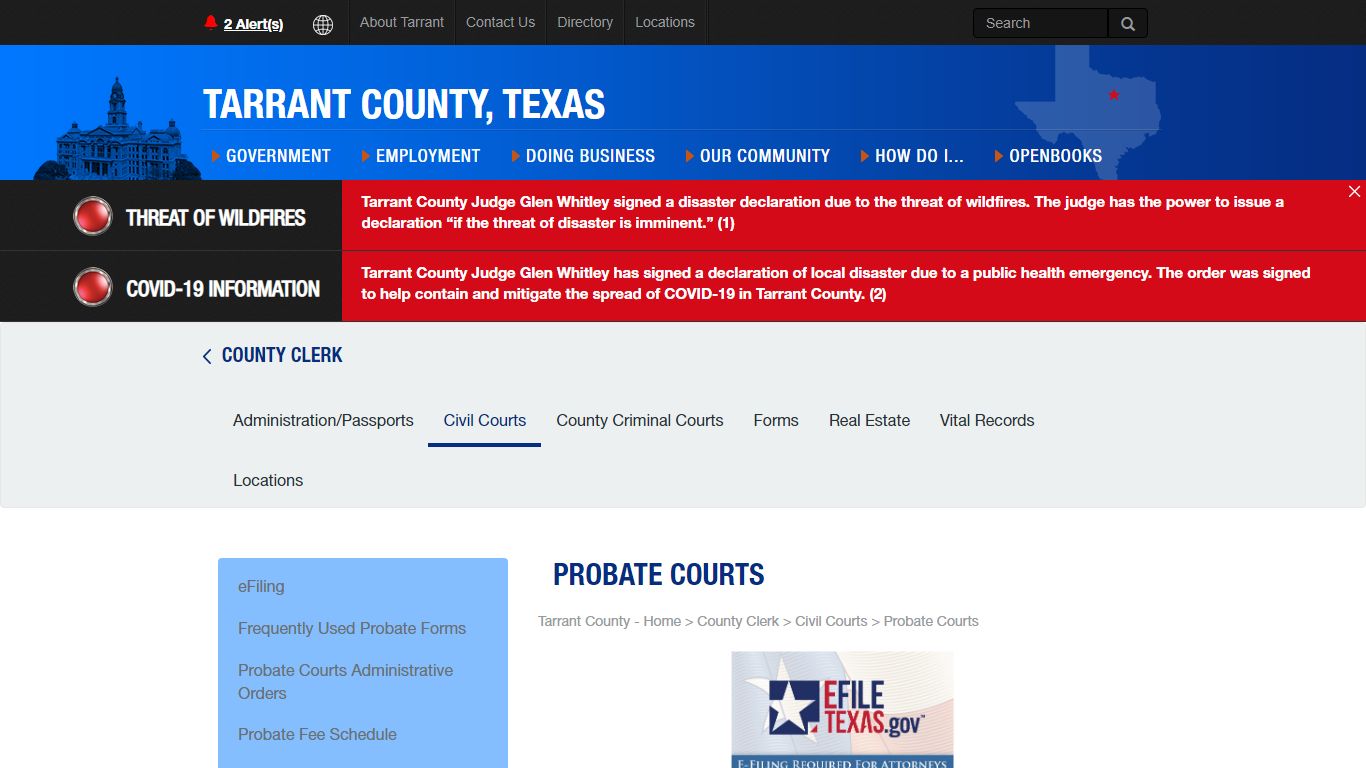 Probate Courts - Tarrant County, Texas